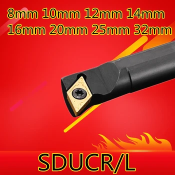  1PCS 8 mm 10 mm 12 mm 14 mm 16 mm 20 mm 25 mm 32 mm SDUCR07 SDUCR11 SDUCL07 SDUCL11 Pravej/Ľavej Strane CNC sústruhov nástroje