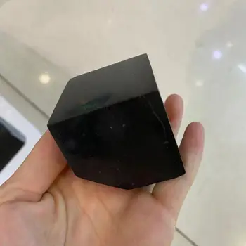  Prírodné čierny turmalín crystal Shi Ying kocka energie gem reiki liečenie miestnosti dekorácie gift180-200g