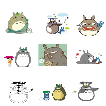  Japonsko, Anime Totoro Škvrny na Oblečení Prenos Tepla Samolepky pre Deti Oblečenie T-shirt Železa-Na Prevody Cartoon Vinyl Nášivka