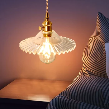  Nordic štýl sklenené Nástenné Lampy, Nočné lampy, Dekorácie Minimalistický Luxusné Schodisko Posteli Spálňa Nové 2021 Zlaté vnútorné osvetlenie