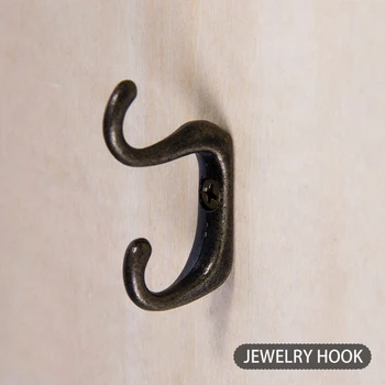  Zliatiny zinku materiál antickej bronzovej farbe náhrdelník atď Šperky mini malé dual/dvojitý háčik držiak