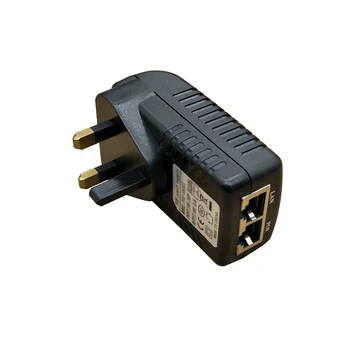  48V 0,5 A POE Napájanie PoE Injektor POE elektrickej siete Ethernet Adaptér Univerzálny Adaptér siete Ethernet Telefón UK Plug