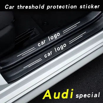  Auto Prah nálepky uhlíkových vlákien exteriér kryt čalúnenie zadných dverí dekoračné pre audi sport RS A3 A4 A5 A6 A7 A8, Q3 Q5 Q7 Q8 TT