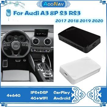  Android 10 AI Box Pre Audi A3 8P S3 RS3 2017 2018 2019 2020 Mini Box Bezdrôtový Carplay GPS Navigácie 4G Wifi Systém Android, 64 G