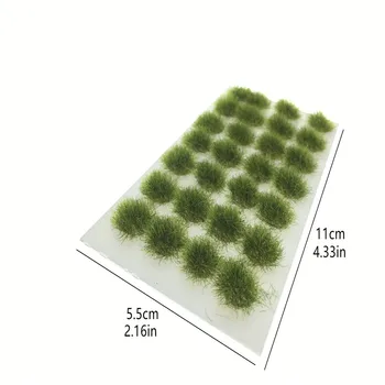  Architektúra 5mm Stádo 28pcs/box Zelený trávnik Pre Ho Vlak Rozloženie Diorama Dizajn, Stavebné Materiály