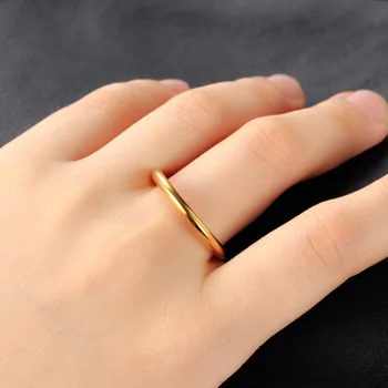  Ramos (3 MM) podpora titánové ocele rose gold color anti-alergie hladké kolo páry snubné prstene ženy muži módne šperky