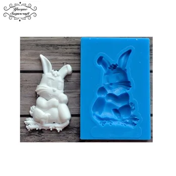  Yueyue Sugarcraft Bunny silikónové formy fondant formy cake zdobenie nástroje čokoláda gumpaste plesní