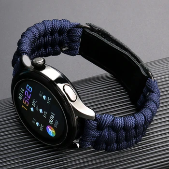  20 22 mm Lano Nylon Watchbands pre Huawei Sledujte 3 Pro Náramok Galaxy Sledovať 4/4 Klasická Band 3 45mm 41mm Popruh pre Aktívny 2 Pásma