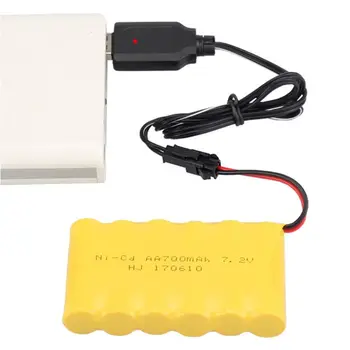  USB Nabíjací Kábel Ni-Cd a Ni-MH Batérie Pack SM Zapojte Adaptér 7,2 V 250mA Výstup, Diaľkové Ovládanie Hračka