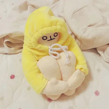  18 cm-65 cm žltá drepe banán muž plyšové hračky roztomilý kórejský liek bábika darček k narodeninám pre deti