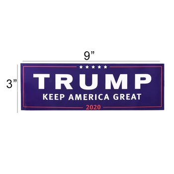  10Pcs/veľa 7.6 x 22,9 cm Samolepiace Auto nárazníky S Písmom Donald Trump Prezident Kampaň Odtlačkový Príslušenstvo