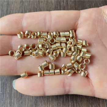  100ks 5mm zlato kc zlato jar perforované polohy dištančné korálky DIY robiť náramky a šperky remeslá
