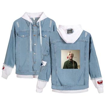  Lil Peep džínsy hoodies Mladých Ľudí Jeseň Nové Módne Lil Peep Denim Jean nosiť muži/ženy Populárne Šitie Bunda bežné topy
