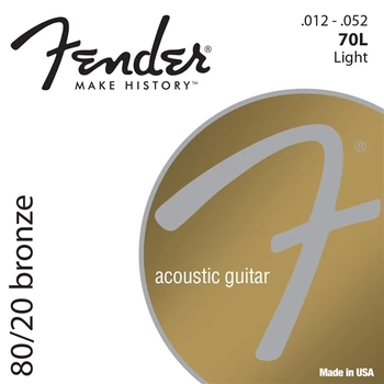  Fender 80/20 Bronze Akustická Gitara, Struny, 70XL 70CL 70 L 70M