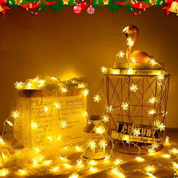  2021 Vianočné Víla Svetla Batérie Svetlá Snowflake/Snehuliak/Strom/Santa Svetlo Svietidla Vianoce, Výzdoba Pre Domáce Nový Rok 2022 Darček