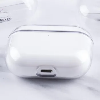  ROCK NA KOSTRU Slúchadlá puzdro Pre Apple Airpods Pro Transparentný Ochranný plášť Pre Airpods Pro Kryt