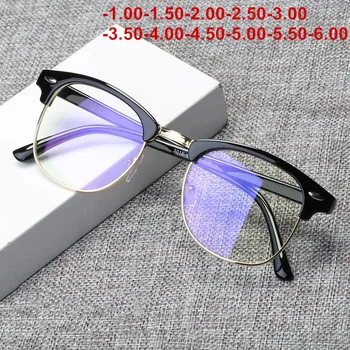  Hotové Krátkozrakosť, Okuliare, Anti-Modré Svetlo, Ženy, Mužov, Optické Nearsighted Okuliare Dioptrické Okuliare-1.0-1.5-2.0-2.5-3.0-3.5-4