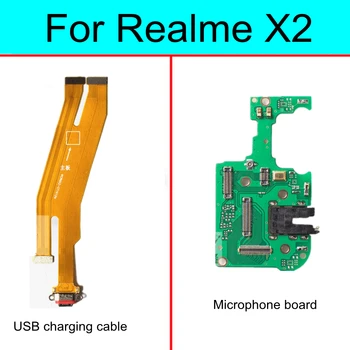  Pre OPPO K5 / Realme X2 USB Nabíjací Dok Port Konektor hlavný Mikrofón Doske Doske flex kábel