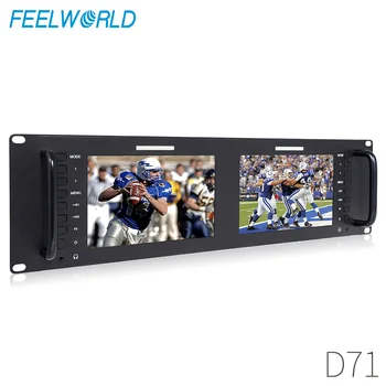  Feelworld D71 7 Palcový IPS 3RU Kamera LCD 3G-SDI Vstup HDMI Výstup Rack Mount Monitor 7