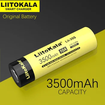  1-10PCS LiitoKala Nové Lii-35S 18650 3,7 V 3500mAh Nabíjateľné Lítiové Batérie, LED Blesk