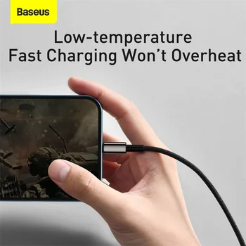  Baseus 3 v 1, USB, C Mircro Usb Kábel Pre Huwei Samsung Pre iPhone 13 12 11 Pro Max XR 8 Plus Nabíjací Kábel Údaje Line