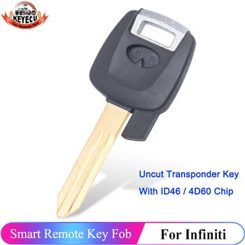  KEYECU Uncut Transpondér, Zapaľovanie Auta Kľúč S ID46 / 4D60 Čip Pre Infiniti G20 I30 I35 QX4 FX35 FX45 G35 M45 Q45 QX56 Fob