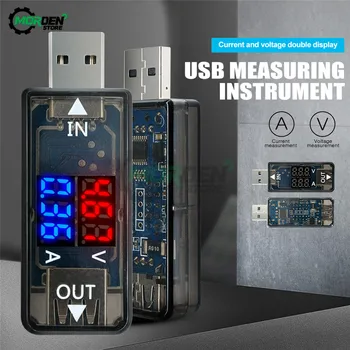  Digitálny USB Mobile Power Nabíjacieho Prúdu Napätie Tester Meter Mini USB Nabíjačka Lekár Voltmeter Ammeter LED Displej