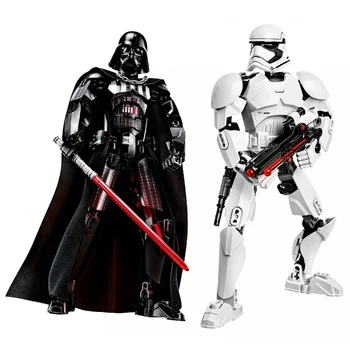  Disney Hviezda Akčných Obrázok Stavebným Hračka Kylo Ren Chewbacca Darth Vader Boba Jango Fett Stormtrooper Wars Kompatibilné Blok