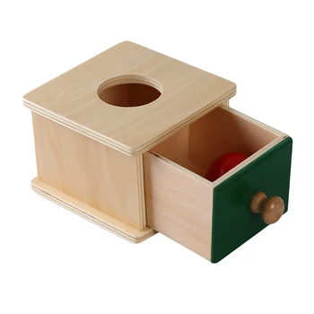  Montessori Deti, Drevené Mince Box Loptu Box Vzdelávania Vzdelávacie Predškolského Vzdelávania Dieťaťa Skoro Learningového Vzdelávania Hračky
