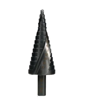  4-32MM 12 MM 20 MM HSS Kobaltu Krok Drill Bit Nastavený špirála kovové taper trojuholníkové rukoväť otvor kovové bit