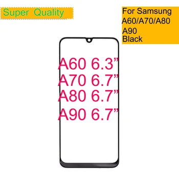  Pre Samsung Galaxy A60 A70 A80 A90 Dotykový Displej Predné Sklo Panel Dotykový displej LCD Vonkajší Displej Objektív A60 A80 Predné Sklo