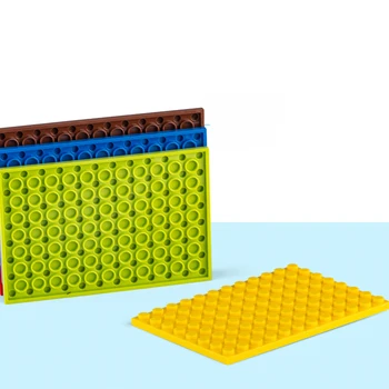  DIY Stavebné Bloky Tenké Tehly 7pcs 8x12Dots Vzdelávacie Veľkosťou Kompatibilné S Inými Značky Zostaviť Hračky pre Deti,