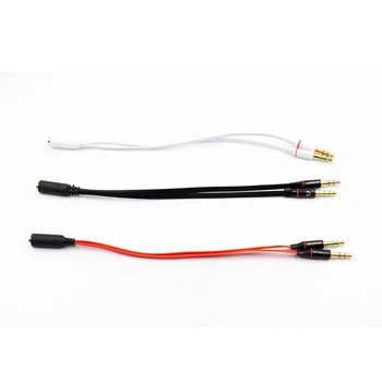  Splitter Slúchadiel na Počítači, 3,5 mm Žien a 2 Mužov 3,5 mm Audio Mic Y Rozdeľovací Kábel Headsetu k PC Adaptér AUX Kábel
