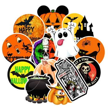  10/30/50PCS Halloween Cartoon Nálepky Graffiti Notebook Vody Pohár Kufor Chladnička Nepremokavé Nálepky Halloween Dekorácie