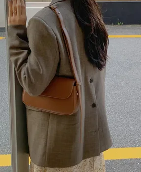  Kabát Ženy Oblečenie Kórejský Elegantný Francúzsky Štýl Singel Svojim Malé Vyhovovali Kabát Malé Žena