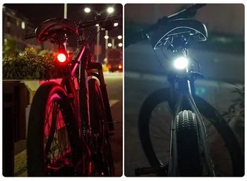  Bike LED CHVOST Predné alebo Zadné Svetlo buttonbattery spoplatnené Cyklistika Helmu, predné svetlo Bicykel MTB Svetlo Vodotesné Zadné zadné svetlo