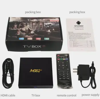  Smart TV BOX Smart Network Set-top Box MX Android 9.0 Amlogic S905 MXQ+S Pro HD 4K 2.4 G WIFI MX+TV BOX WiFi