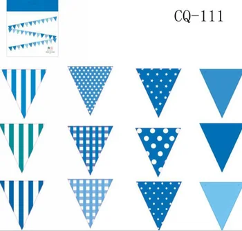  Ručné Textílie DIY Dekoratívne Svadobné Party Bunting Narodeniny Ornament Banner Farebné Výročie Visí Trojuholníky Vlajka