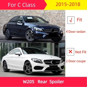  ABS Zadný spojler pre mercedes C trieda W205-2018 C180 C200 C300 Zadný Nárazník Výbava Pery 2ks