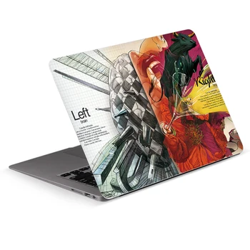  Vľavo, vpravo mozgu notebook nálepky notebook skin art kotúča, pre MacBook/HP/Acer/Dell/ASUS/Lenovo všetky laptop zdobiť