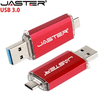  JASTER Typ-c prenosný Disk USB OTG usb flash mini kovové usb 3.0 s kapacitou 8 gb 16 GB 32 GB, typ c otg u stick memoria stick kl ' úč