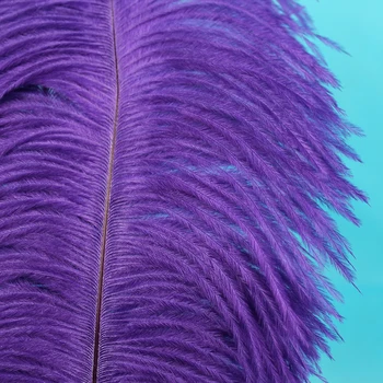  50 ks krásne prírodné fialová pštrosie perie 30 až 35 cm / 12 až 14 palcov fialová pierko pštrosie perie