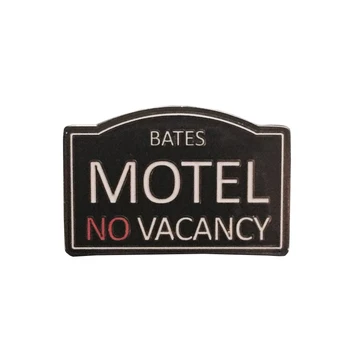  Bates Motel Smalt Pripnúť odznak brošňa