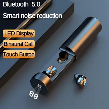  B9 TWS Bluetooth 5.0 In-ear Binaural Bezdrôtová Dotyková Tlačidlo Slúchadlá Slúchadlá
