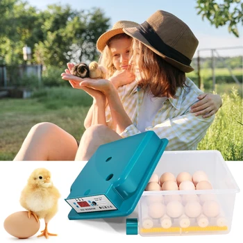  16 Vajcia, Kuracie Brooder Inkubátor Automatické Vajcia Inkubátor Napäté Stroj Kuriatko Inkubátora s LED Zobrazenie Teploty Domov