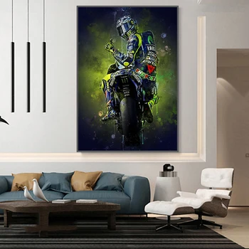  Ovocné Rossies Tlač Plagátu Motocykel Plátno Na Maľovanie Na Stenu Umenie Obrázok, Obývacia Izba, Spálňa Domáce Dekorácie Nástenná Maľba Cuadros