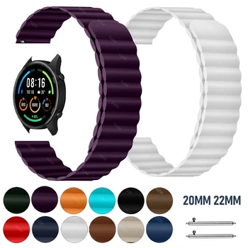  Kapela pre Xiao Mi Watch Color Športové Vydanie Popruh Magnetické Kožené náramku Náramok pre Mi Watch Color 2 Watchband Pásu