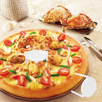  100ks Pizza Šetrič Stojan Biele Plastové Statív Zásobník pre Reštaurácia Kontajner
