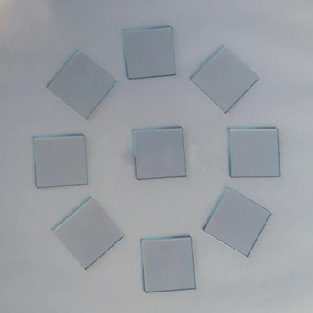  50x50x1.1mm Menej ako 20ohm / sq 10pcs laboratórne transparentné vodivé sklo Indium Tin Oxide ITO sklo