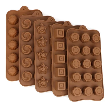  2020 Nové Silikónové Čokoláda Formy 3D Čokoláda Pečenie Nástroje Jelly Candy Puding Formy DIY Kuchyňa Cake Zdobenie Nástroje Najlepšie